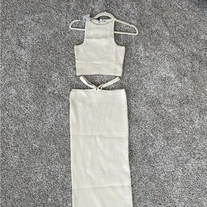 White co-ord set NWT. Size 4